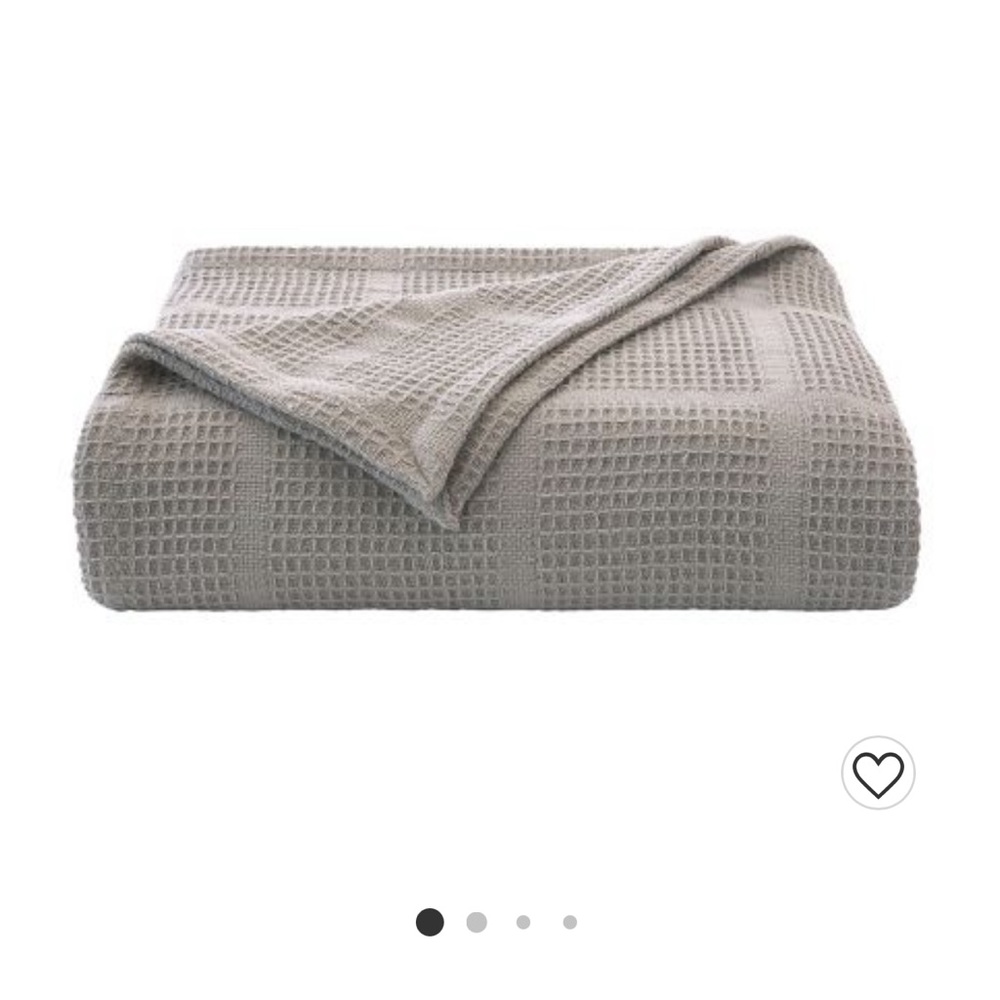 NEW Kenneth Cole full/Queen waffle knit spread/blanket